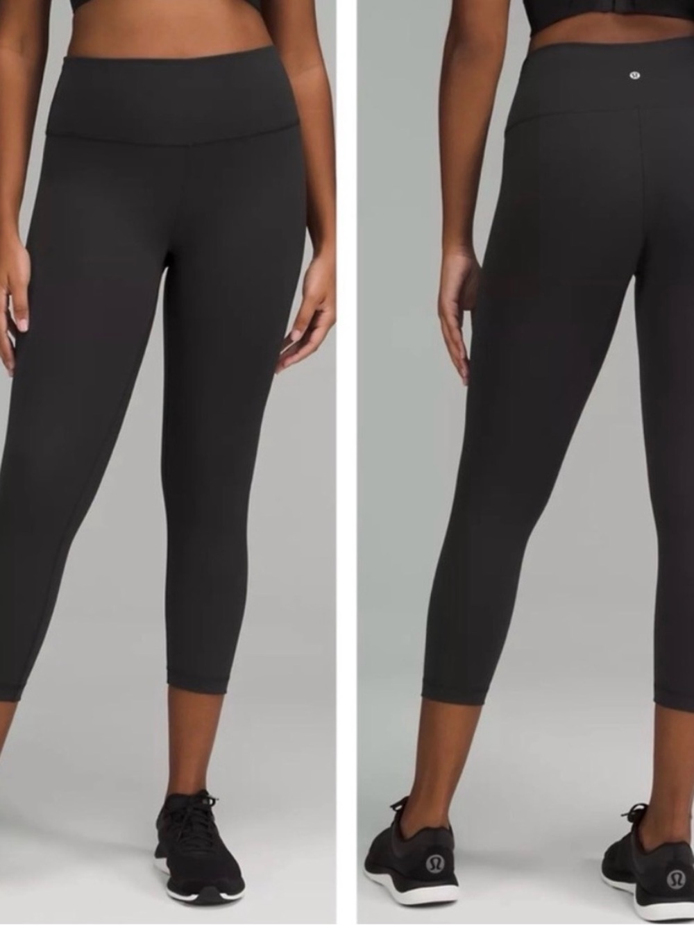 Lululemon Wunder Train HR Crop 21”inseam Black 6 - Picture 3 of 8